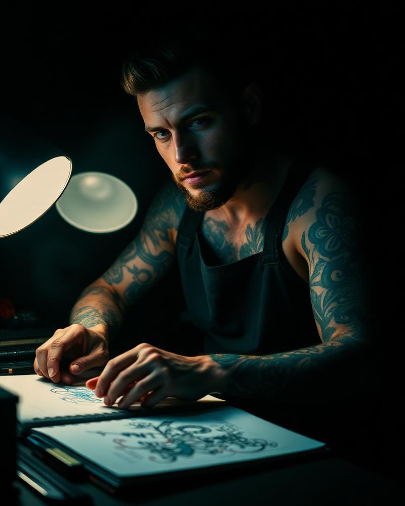 Portrait of tattoo artist Eli Kade